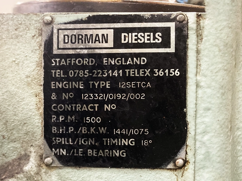 Dorman Diesel Generator 1475kVA for sale
